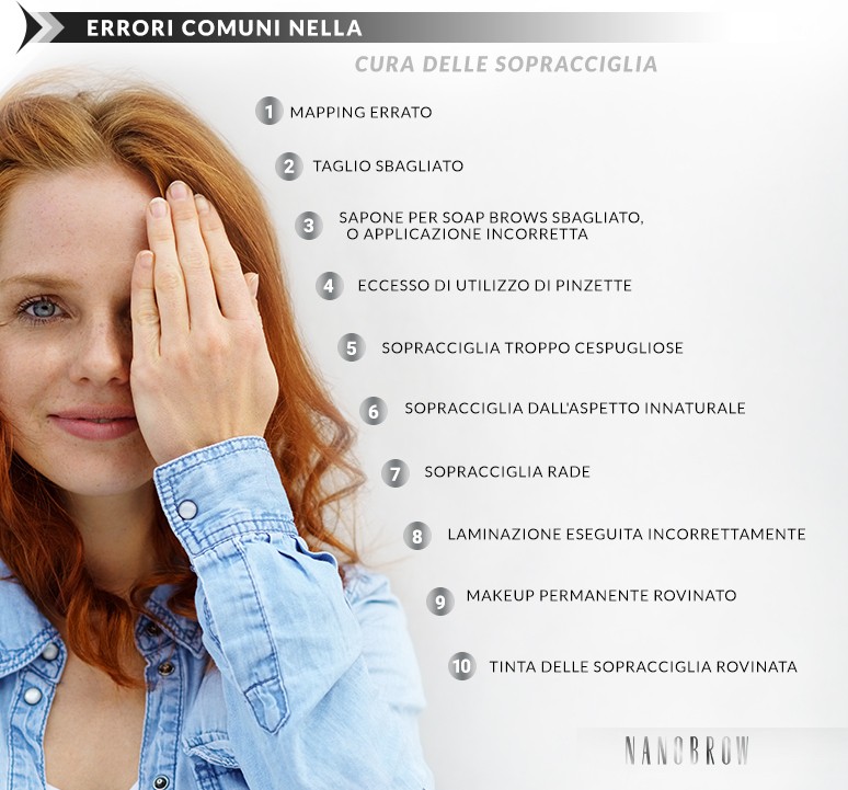 come non modellare le sopracciglia